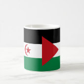 Western Sahara Flag Keramik Tasse (Mittel)