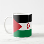 Western Sahara Flag Keramik Tasse (Links)