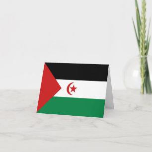 Western Sahara Flag Notecard Karte