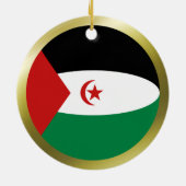 Western Sahara Flag Ornament (Hinten)