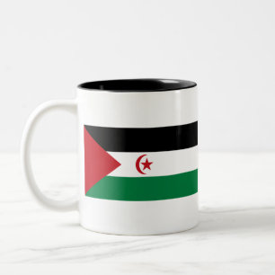 Western Sahara Flag Zweifarbige Tasse
