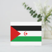 Western Sahara-Flagge Postkarte (Stehend Vorderseite)