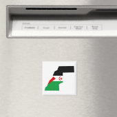 Western sahara Flaggen-Symbol Magnet (In Situ (Geschirrspüler))