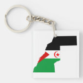 Western sahara Flaggen-Symbol Schlüsselanhänger (Vorderseite)