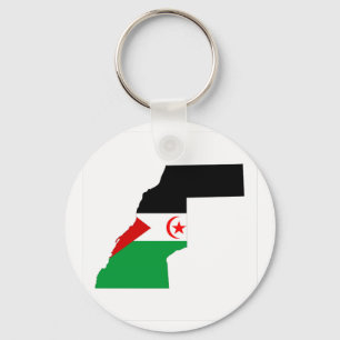 Western sahara Flaggen-Symbol Schlüsselanhänger