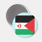 Western Sahara Hochwertige Flagge Magnet (Vorderseite/Rückseite)