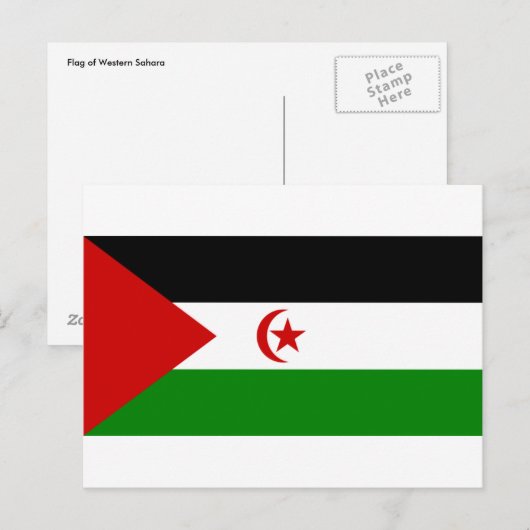 Western sahara postkarte (Vorne/Hinten)