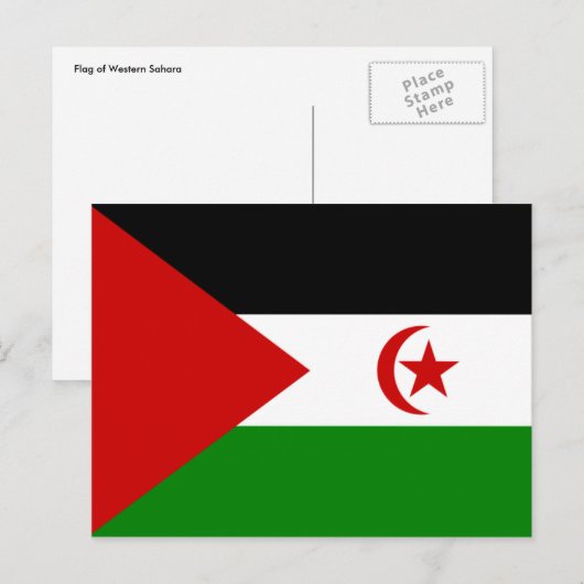 Western sahara postkarte (Vorne/Hinten)