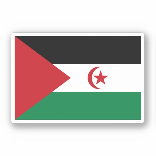 Western Sahara (SADR, Sahrawi) Aufkleber (Vorderseite)