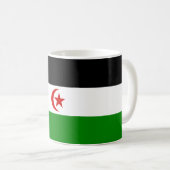 Western- Saharaflaggen-Tasse Kaffeetasse (VorderseiteRechts)
