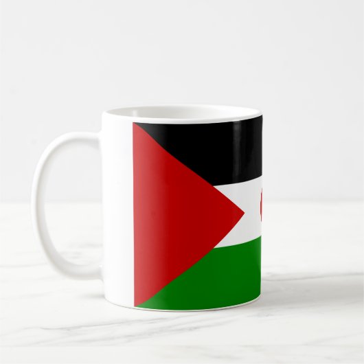 Western- Saharaflaggen-Tasse Kaffeetasse (Links)