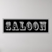 Western Saloon Sign Poster (Vorne)