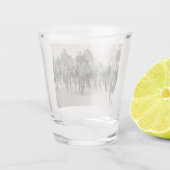 Western Salt Gras Trail Reiten Cowboys Cowgirls Schnapsglas (Rückseite)