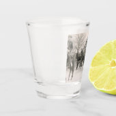 Western Salt Gras Trail Reiten Cowboys Cowgirls Schnapsglas (Links)