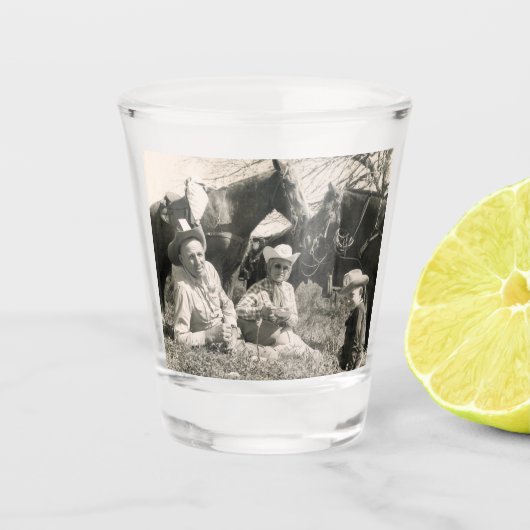 Western Salzgrasweg - Ausflug zum Mittagessen Schnapsglas (Vorderseite)