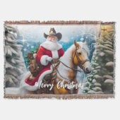 Western Santa Claus Reiten Decke (Vorderseite)