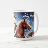 Western Santa Claus Reiten Kaffeetasse (VorderseiteRechts)