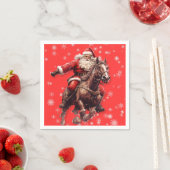 Western Santa Paper Napkins Serviette (Beispiel)