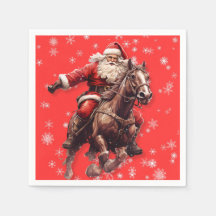 Western Santa Paper Napkins