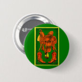 Western-Sattel und Cowboystiefel Button (Vorne & Hinten)