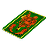 Western-Sattel und Cowboystiefel Magnet (Linke Seite)