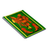 Western-Sattel und Cowboystiefel Notizblock (Rechte Seite)