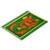 Western-Sattel und Cowboystiefel Notizblock (Linke Seite)