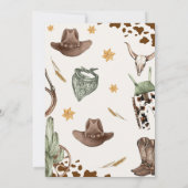 Western satteln und zum Geburtstag weiterfahren Einladung (Rückseite)