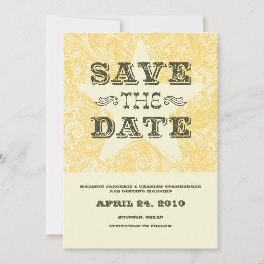 Western Save the Date (Vorderseite)