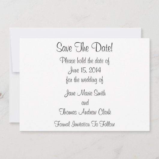 Western Save the Date (Rückseite)