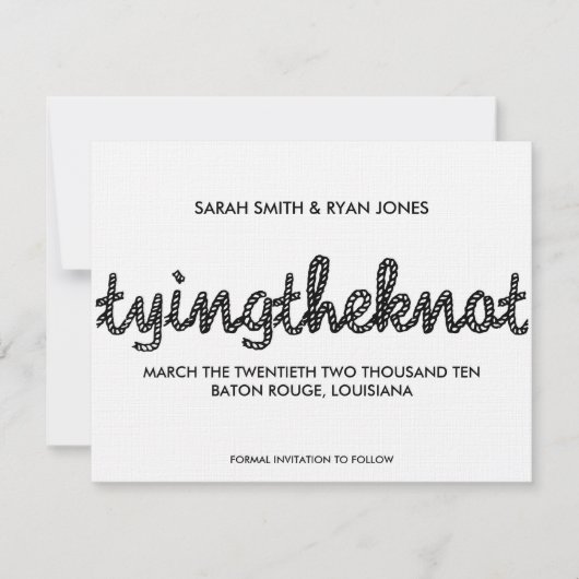 Western Save the Date (Vorderseite)