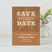 Western Save the Date (dunkel) (Stehend Vorderseite)