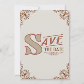 Western Save the Date Karte (Rückseite)