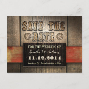 Western Save the Date Postkarten