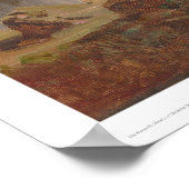 Western scene with Indian Camp (1275) Poster (Ecke)