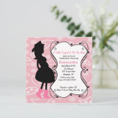 Western-schwangere Mutter, zum Einladung (Stehend Vorderseite)