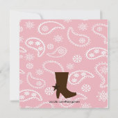 Western-schwangere Mutter, zum Einladung (Rückseite)