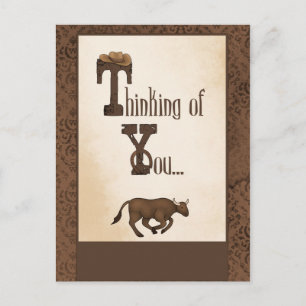 Western Sentimental Postcard Postkarte
