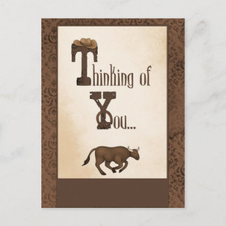 Western Sentimental Postcard Postkarte