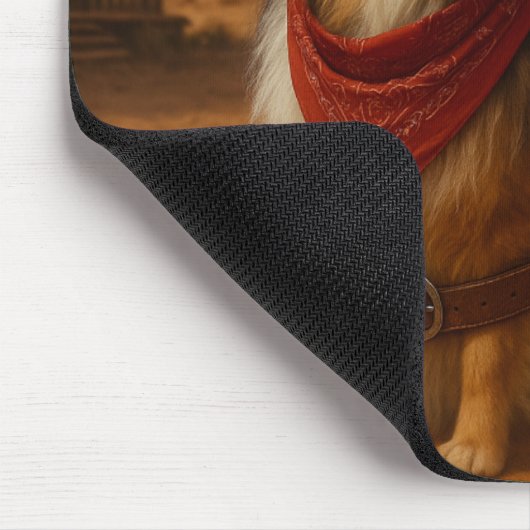 Western Sheltie theme Mousepad (Ecke)