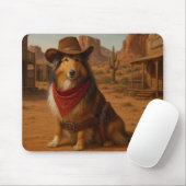 Western Sheltie theme Mousepad (Mit Mouse)