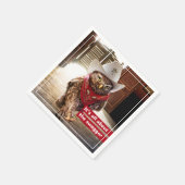 Western Sheriff Owl mit Attitude & Swagger Serviette (Ecke)