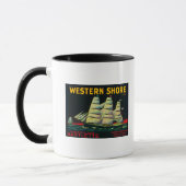 Western Shore Birnkiste LabelHood, CA Tasse (Links)