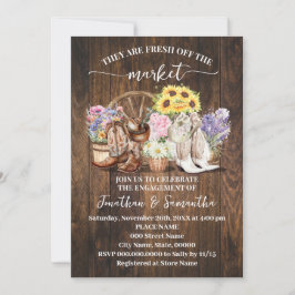 Western Sie sind frisch vom Markt Engagement Einladung