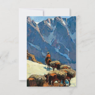 Western "Sierra Pass" von Edgar Payne Dankeskarte