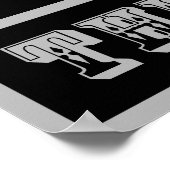 Western signieren das Wasserloch Poster (Ecke)