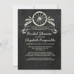 Western Slate Bridal Dusche Einladungen