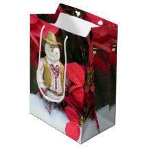 Western Snowmans Weihnachtsgeschenktasche