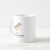 Western Snowy Plover - Vögel in Kalifornien Kaffeetasse (Vorderseite Links)