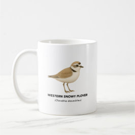 Western Snowy Plover - Vögel in Kalifornien Kaffeetasse